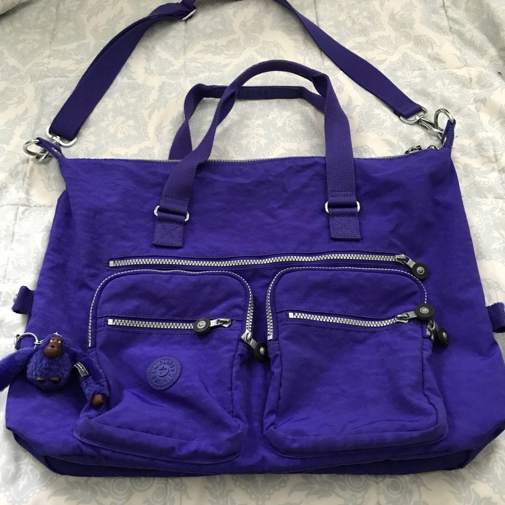 Kipling purple large satchel.